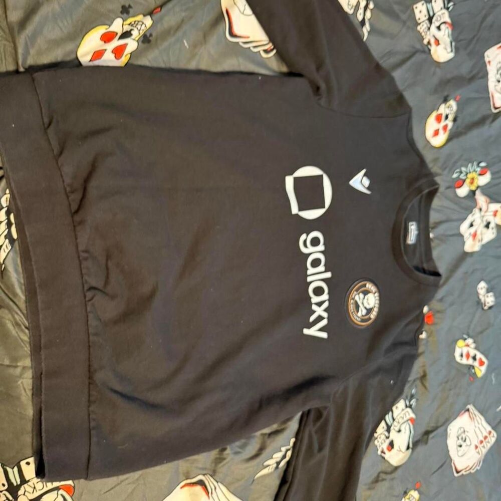 Macron Men's Black and Navy Jumper